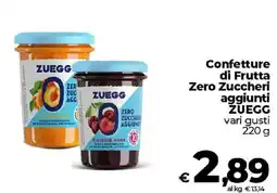Ipercoop Radenza Confettura di frutta ZUEGG offerta