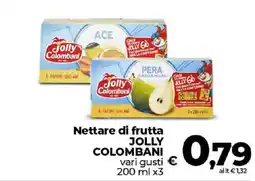 Ipercoop Radenza Nettare di frutta Jolly Colombani offerta