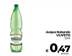 Ipercoop Radenza Acqua Naturale Uliveto offerta