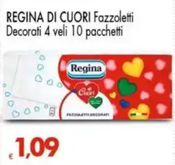 Despar Regina di cuori fazzoletti decorati offerta