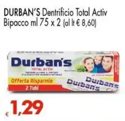 Despar Durban's Dentifricio Total Activ offerta