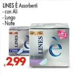 Despar Lines è Assorbenti con Ali Lungo Notte offerta