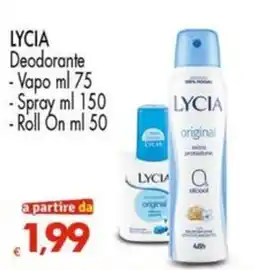 Despar LyCia deodorante offerta