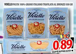 Il Genio Supermercato Voiello pasta 100% grano italiano trafilata al bronzo offerta