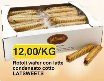 Rotoli wafer con latte condensato cotto LATSWEETS