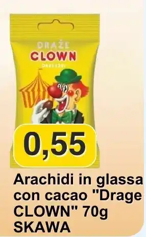Arachidi in glassa con cacao Drage CLOWN
