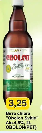 Mix Markt Birra chiara "Obolon Svitle" offerta