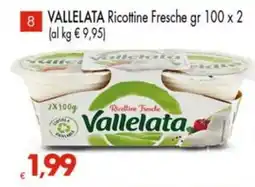 Despar Ricottine Fresche Vallelata offerta