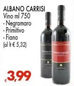 Despar Albano Carrisi Vino offerta