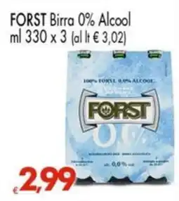 Despar Forst birra 0% alcool offerta