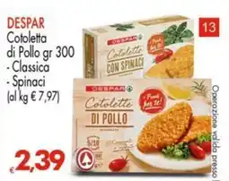 Despar Cotolette di pollo Despar offerta
