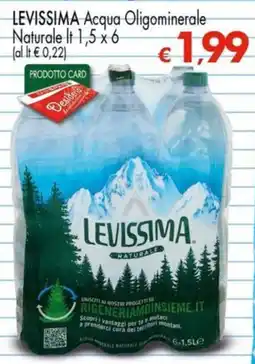 Despar Levissima Acqua Oligominerale Naturale offerta