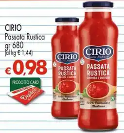 Despar Cirio Passata Rustica offerta