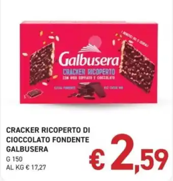 Cracker ricoperto di cioccolato fondente Galbusera