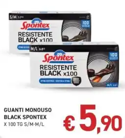 Coal City Guanti monouso black spontex offerta