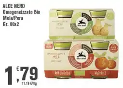 Conté Supermercati Alce Nero Omogeneizzato Bio Mela/Pera offerta