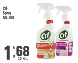 Conté Supermercati Cif Spray offerta