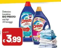 Supermercati Vinci Detersivo Lavatrice BIO PRESTO offerta