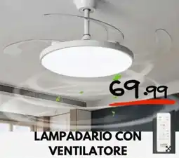 MEGA Lampadario con ventilatore offerta