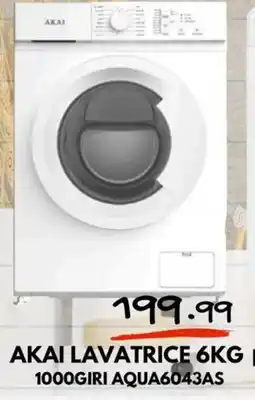 MEGA Akai lavatrice 6kg offerta