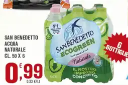 Conté Supermercati San Benedetto acqua naturale offerta