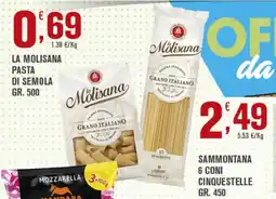 Conté Supermercati La Molisana pasta di semola offerta
