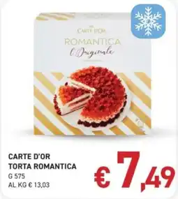 Coal City Carte d'or torta romantica offerta