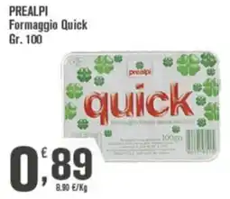 Conté Supermercati Prealpi Formaggio Quick offerta