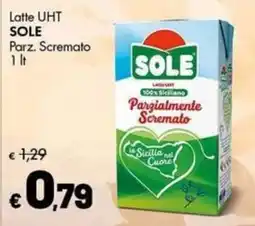 Supermercati Vinci Latte UHT Sole Parz. S cremato offerta