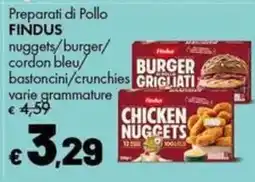 Supermercati Vinci Preparati di Pollo FINDUS offerta