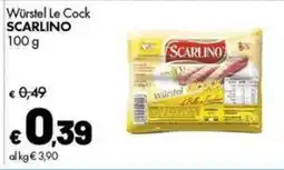 Supermercati Vinci Würstel Le Cock SCARLINO offerta