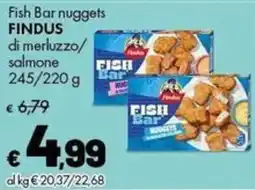 Supermercati Vinci Fish Bar nuggets FINDUS di merluzzo/salmone offerta