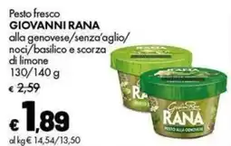 Supermercati Vinci Pesto fresco Giovanni Rana offerta