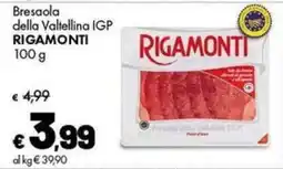 Supermercati Vinci Bresaola della Valtellina IGP Rigamonti offerta