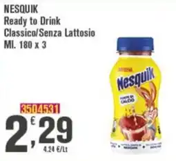 Conté Supermercati Nesquik Ready to Drink Classico/Senza Lattosio offerta