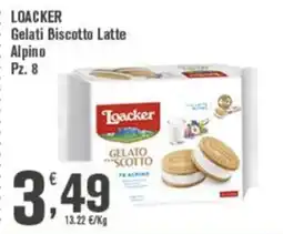 Conté Supermercati Loacker Gelati Biscotto Latte Alpino offerta