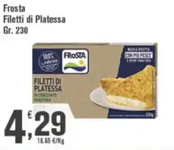Conté Supermercati Frosta Filetti di Platessa offerta
