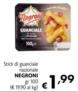 Eurospesa Stick di guanciale nazionale Negroni offerta