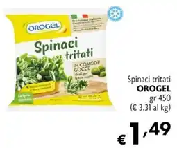 Eurospesa Spinaci tritati OROGEL offerta