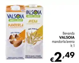 Eurospesa Bevanda VALSOIA mandorla/avena offerta