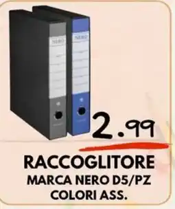 MEGA Raccoglitore marca Nero offerta
