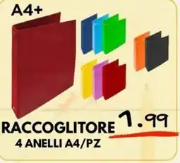 MEGA Raccoglitore 4 anelli A4 offerta
