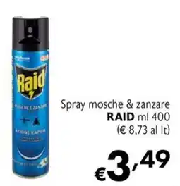 Eurospesa Raid Spray mosche & zanzare offerta