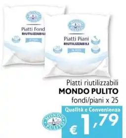 Eurospesa Piatti riutilizzabili MONDO PULITO offerta