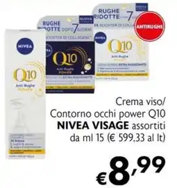 Eurospesa Crema viso/Contorno occhi power Q10 NIVEA VISAGE offerta
