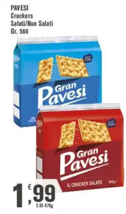 Conté Supermercati Gran Pavesi Crackers Salati/Non Salati offerta