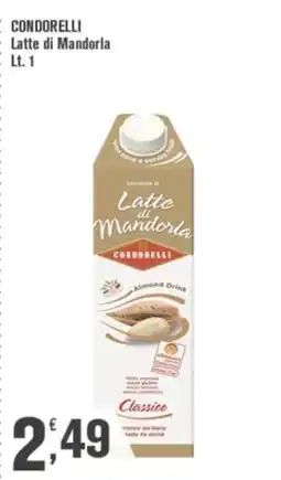 Conté Supermercati Latte di Mandorla Condorelli offerta