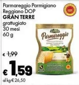 Supermercati Vinci Parmareggio Parmigiano Reggiano DOP Gran Terre offerta