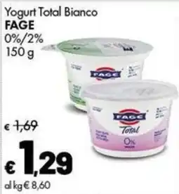Supermercati Vinci Yogurt Total Bianco FAGE offerta