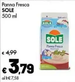 Supermercati Vinci Panna Fresca SOLE offerta